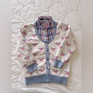 Easter sweater with bunnies print